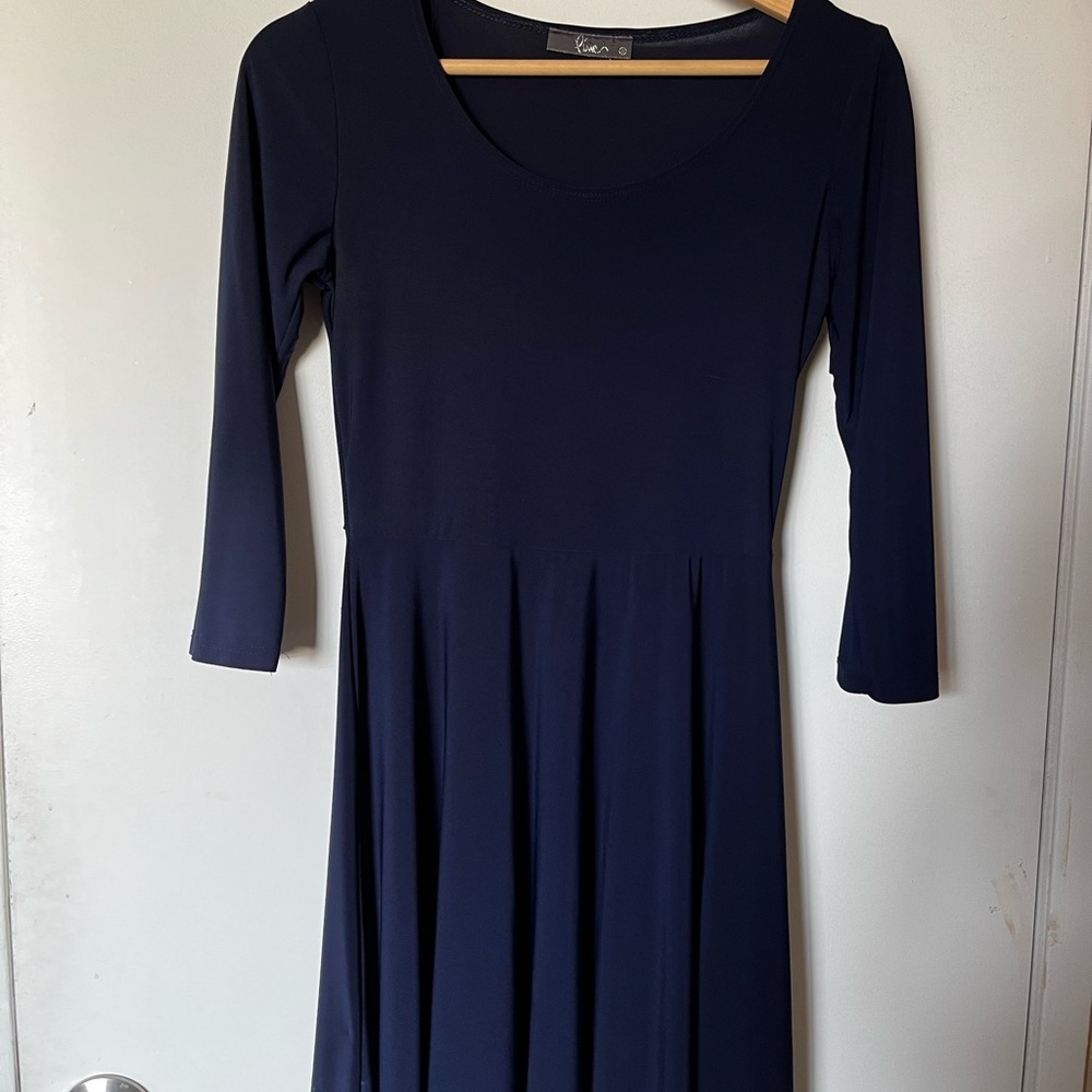navy blue dress